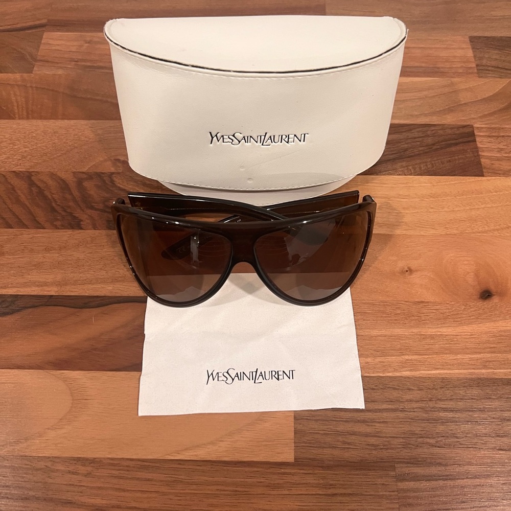 Yves Saint Laurent Brown Sunglasses Chic Accessory